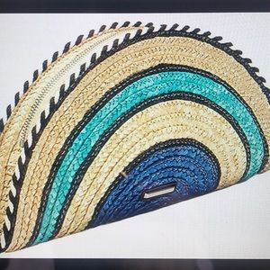Rebecca Minkoff straw clutch